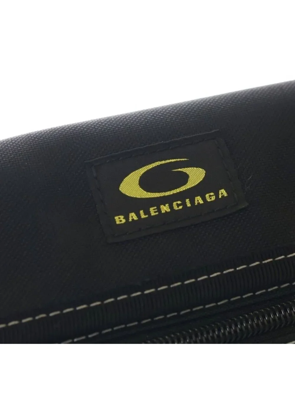 Balenciaga Explorer Small Pouch Recycled Nylon Shoulder Bag Black